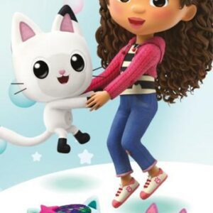 Ręcznik plażowy 70x140 Koci domek Gabi turkusowy kolorowy bawełniany Gabby´s Dollhouse JF 02