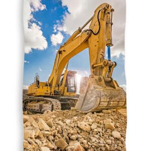 Ręcznik plażowy 70x140 koparka bawełniany Summer