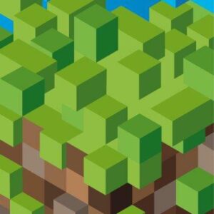 Ręcznik plażowy 70x140 Minecraft Pixel 77 zielony brązowy dziecięcy bawełniany