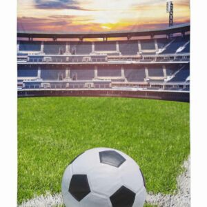 Ręcznik plażowy 70x140 Piłka 86 zielony niebieski dziecięcy bawełniany