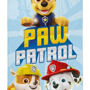 Ręcznik dziecięcy 70x140 Psi Patrol niebieski kolorowy bawełniany
