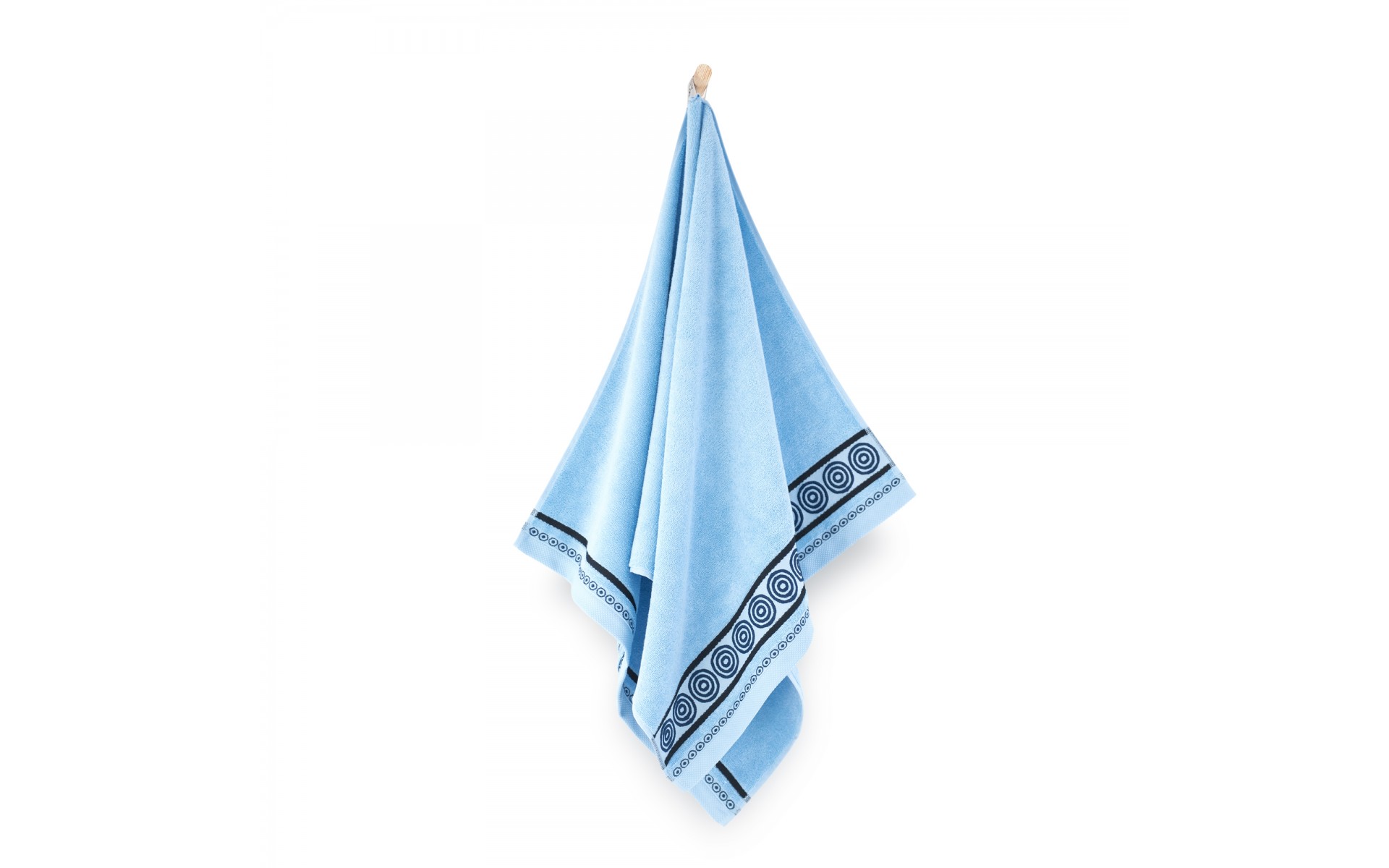 Ręcznik Rondo 2 70x140 błękitny 500 g/m2 8672/6 Zwoltex 23 - obrazek 2