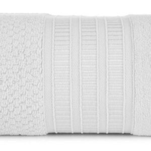 Ręcznik Rosita 50x90 biały o ryżowej strukturze 500g/m2 Eurofirany