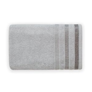 Ręcznik Sagitta 70x140 srebrny pianka frotte 500 g/m2 Faro