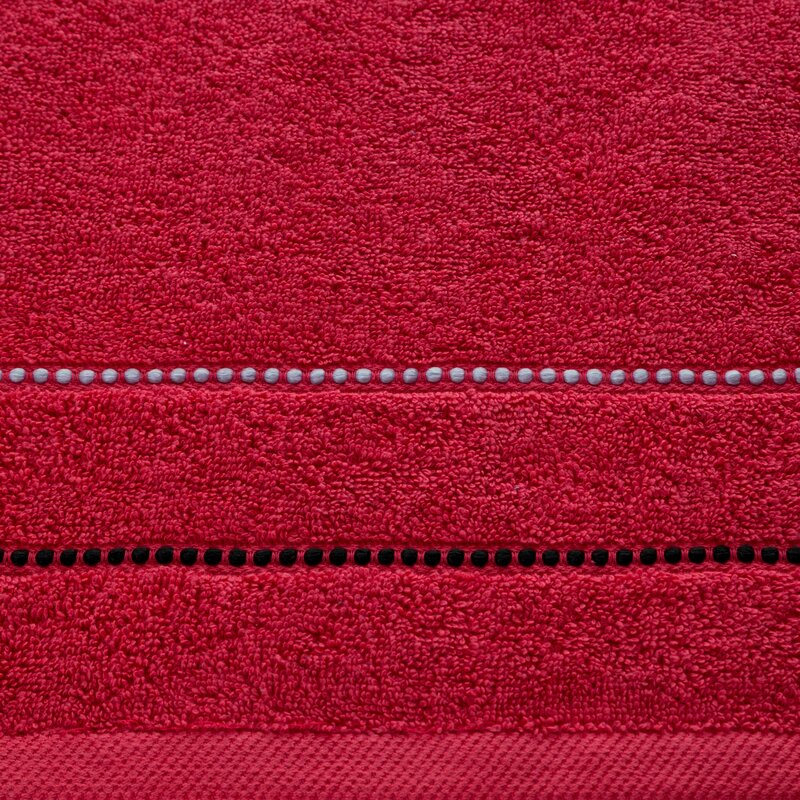 Ręcznik Suzi 50x90 czerwony 500 g/m2 frotte bawełniany Eurofirany - obrazek 3