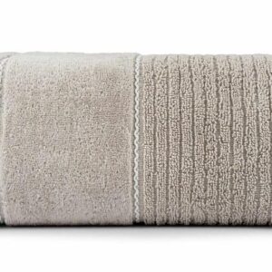 Ręcznik Teo 70x140 beżowy sepia 470 g/m2 frotte