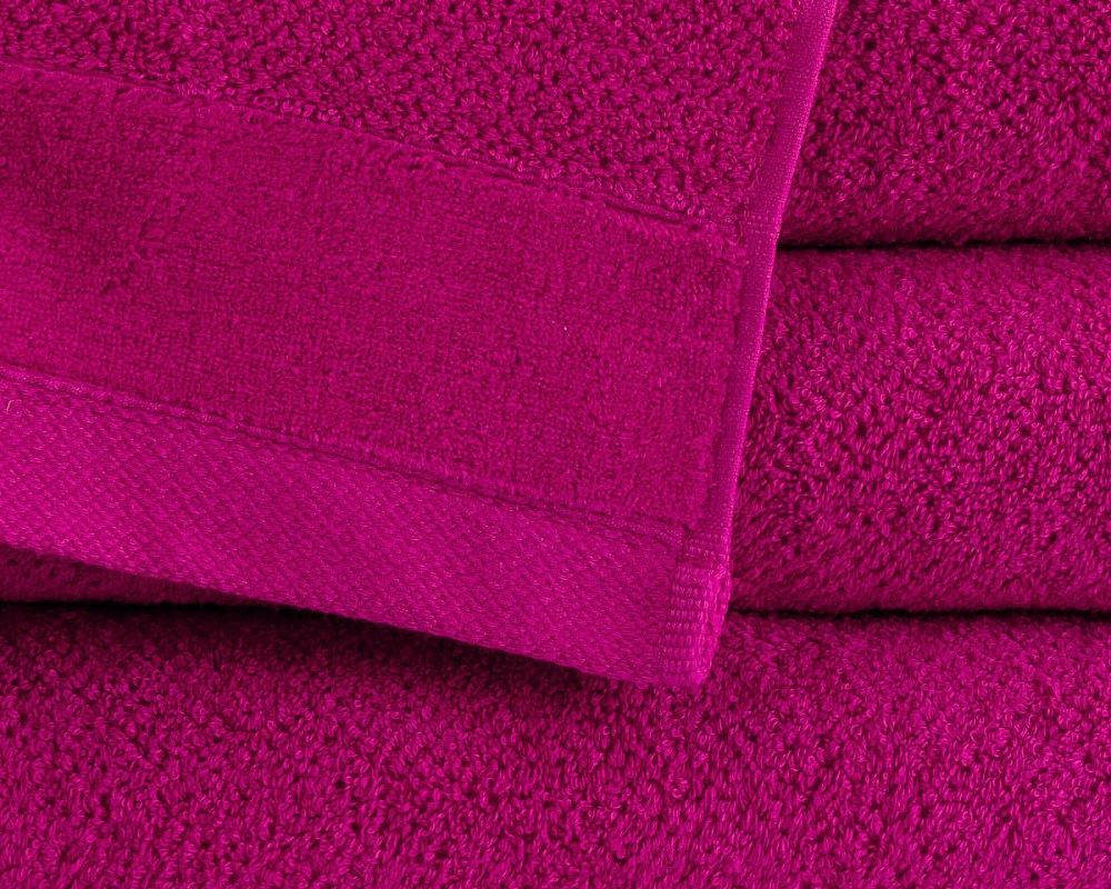 Ręcznik Vito 100x150 amarantowy frotte bawełniany 550 g/m2 - obrazek 3
