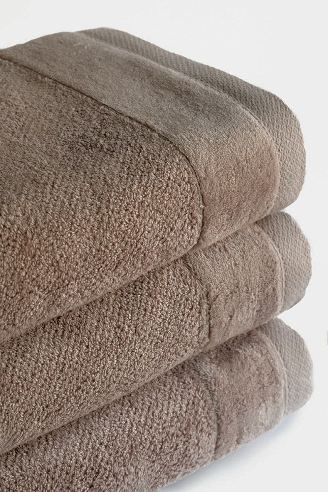 Ręcznik Vito 30x50 beżowy taupe frotte bawełniany 550 g/m2 - obrazek 4