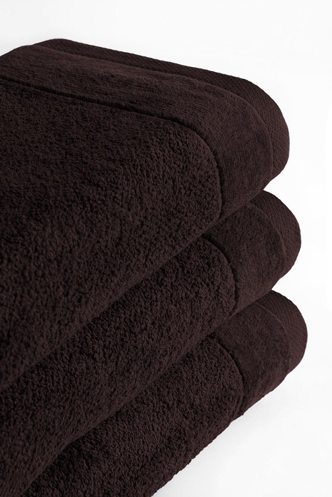 Ręcznik Vito 70x140 brązowy frotte bawełniany 550 g/m2 - obrazek 4