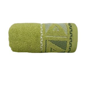 Ręcznik Yolo 70x140 oliwkowy 450 g/m2 frotte Greno