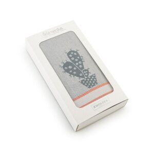 Ścierka kuchenna 50x70 Arizona w pudełku pomarańczowa szara kaktusy na prezent