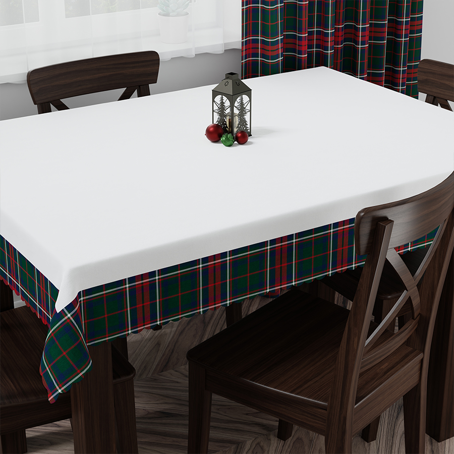 Obrus świąteczny wodoodporny 140x180 Nina zielony szkoci - obrazek 4