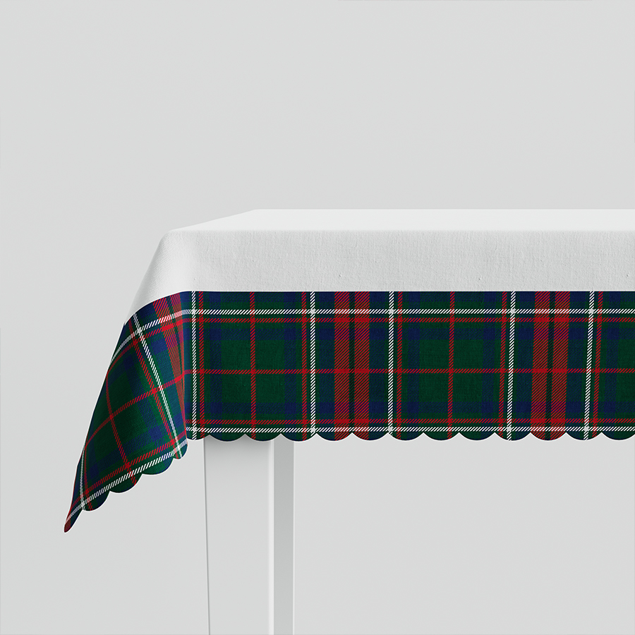 Obrus świąteczny wodoodporny 140x180 Nina zielony szkoci - obrazek 2