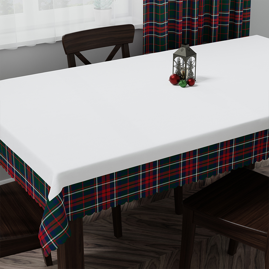 Obrus świąteczny wodoodporny 140x220 Nina zielony szkoti - obrazek 3
