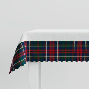 Obrus świąteczny wodoodporny 140x220 Nina zielony szkoti