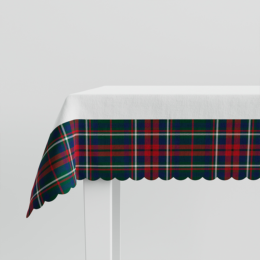 Obrus świąteczny wodoodporny 140x220 Nina zielony szkoti