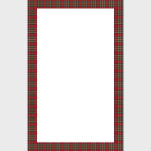 Obrus świąteczny wodoodporny 140x220 Nina czerwony szkoti