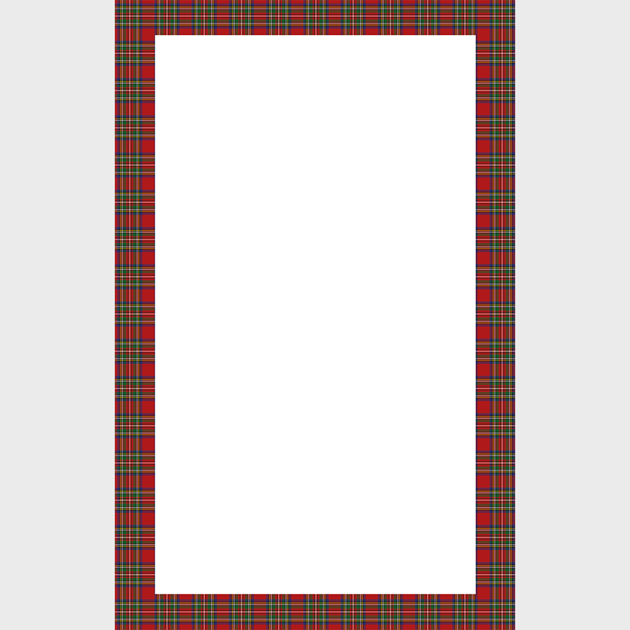 Obrus świąteczny wodoodporny 140x220 Nina czerwony szkoti