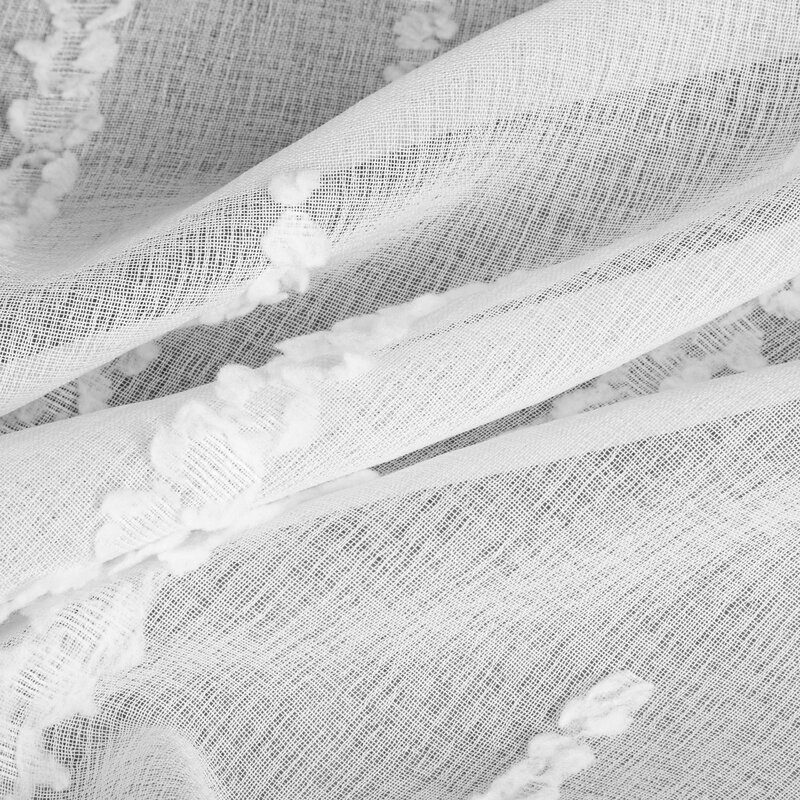 Zasłona 140x250 Aleni biała gotowa na przelotkach Eurofirany - obrazek 7