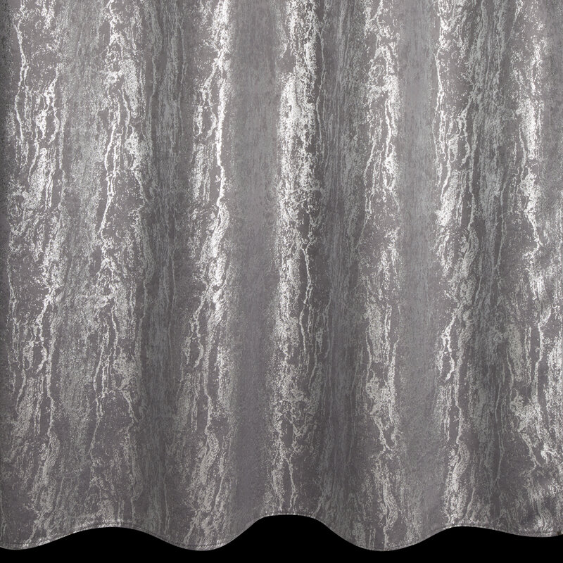 Zasłona 140x250 Elise stalowa srebrna gotowa na przelotkach Eurofirany - obrazek 7