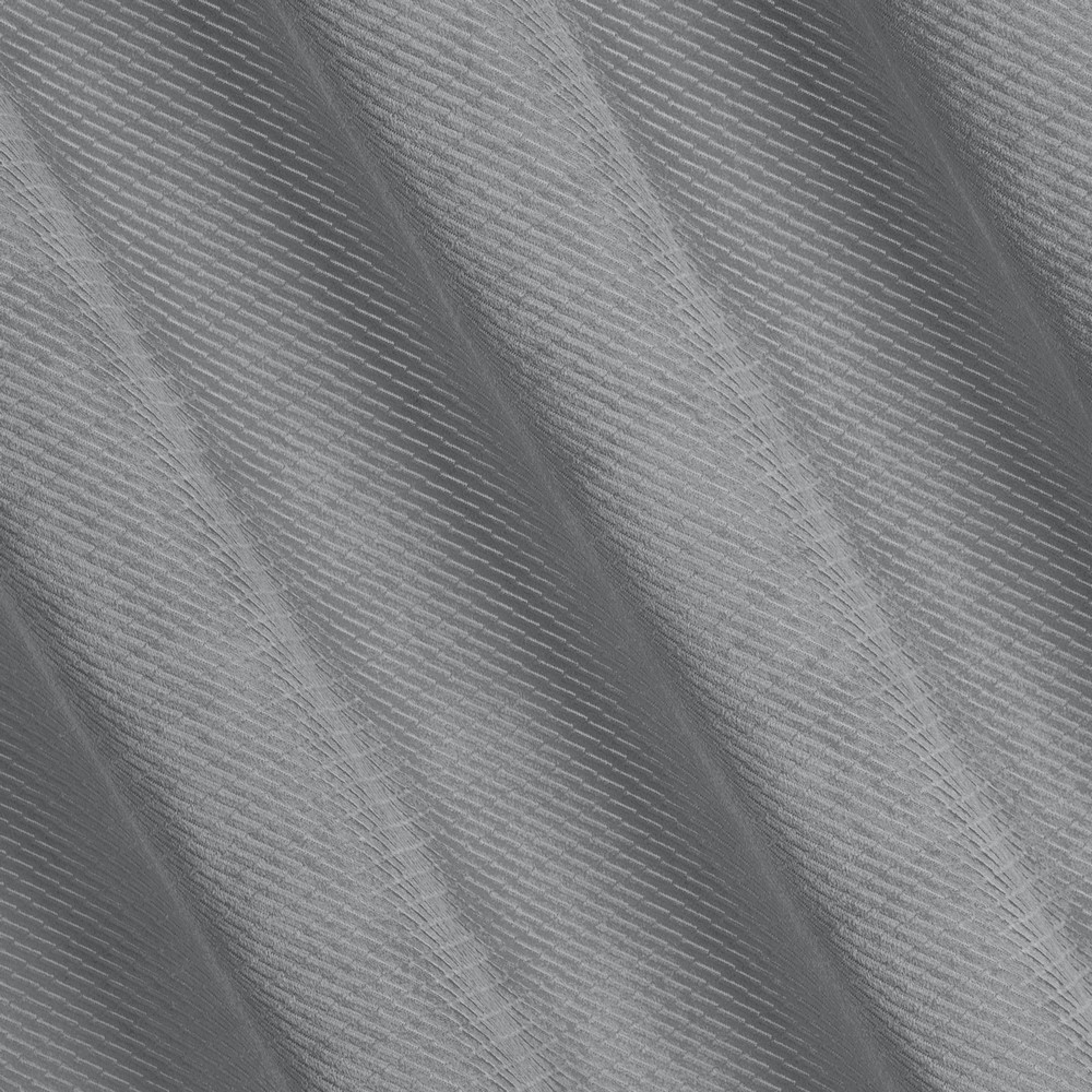 Zasłona 140x250 Eliza srebrna gotowa na przelotkach welurowa z drobnym wytłaczanym wzorkiem geometrycznym Eurofirany - obrazek 8