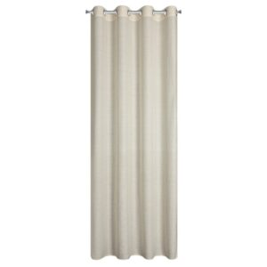 Zasłona 140x250 Etna kremowa naturalna gotowa na przelotkach Eurofirany