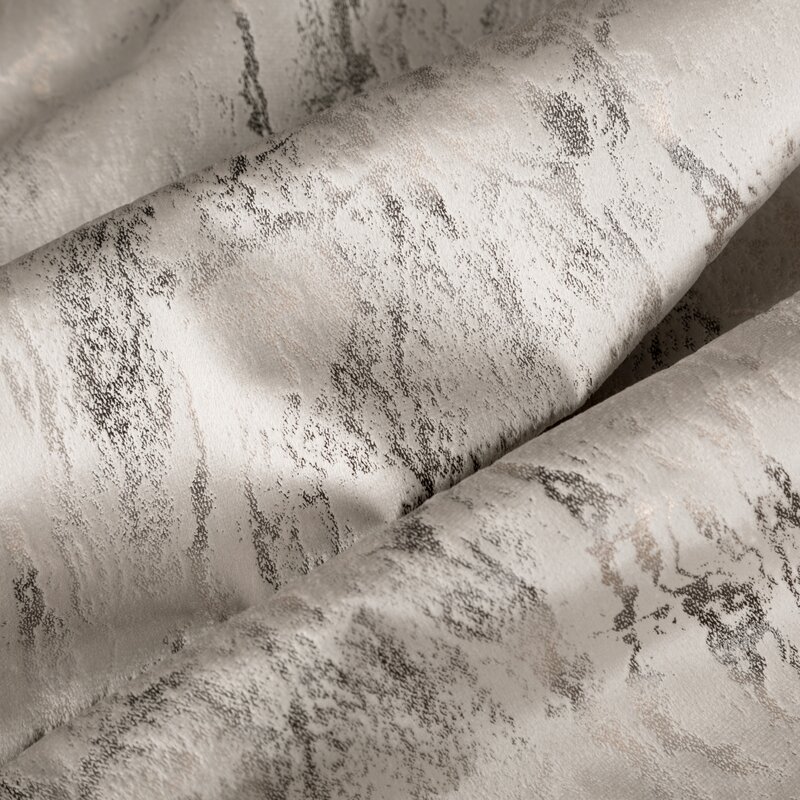 Zasłona 140x250 Kornelia brązowa jasna z błyszczącym nadrukiem gotowa na przelotkach Eurofirany - obrazek 7