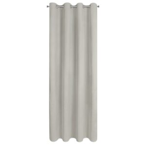 Zasłona 140x250 Nita beżowa ciemna gotowa na przelotkach Eurofirany