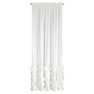 Zasłona 140x270 Carli biała gotowa na taśmie Eurofirany
