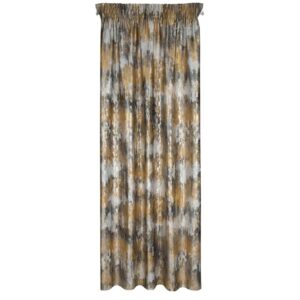 Zasłona 140x270 Tina musztardowa gotowa na taśmie Eurofirany