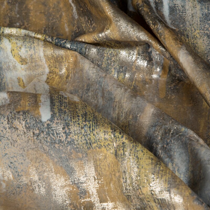 Zasłona 140x270 Tina musztardowa gotowa na taśmie Eurofirany - obrazek 8