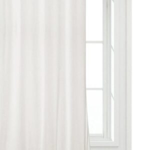 Zasłona gotowa 140x270 biała welurowa na taśmie soft Velvet do salonu