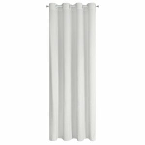 Zasłona gotowa Ariadna 140x250 biała welurowa zdobiona diamencikami na przelotkach Eurofirany