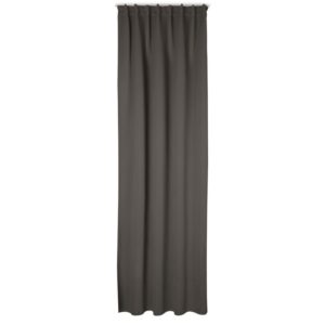 Zasłona gotowa milan na taśmie 140x300 cm grafitowy