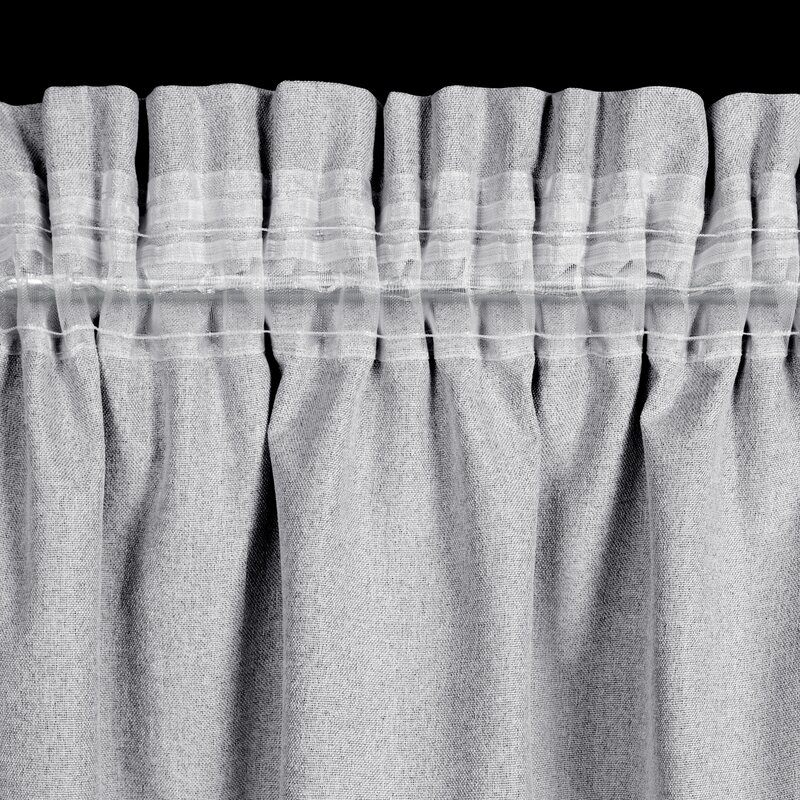 Zasłona gotowa Suzan 135x270 stalowa zaciemniająca na taśmie Eurofirany - obrazek 4