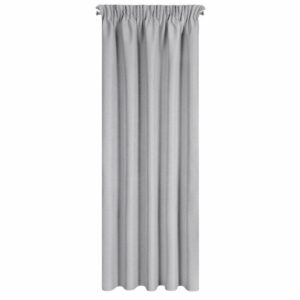 Zasłona gotowa Suzan 135x270 stalowa zaciemniająca na taśmie Eurofirany