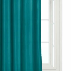 Zasłona gotowa 140x250 turkusowa na przelotkach Viva do salonu