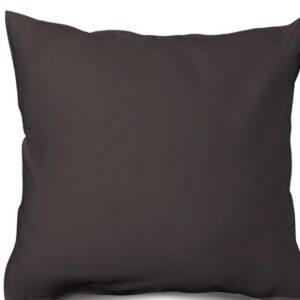 Poszewka bawełniana 45x45 grafitowa jednobarwna