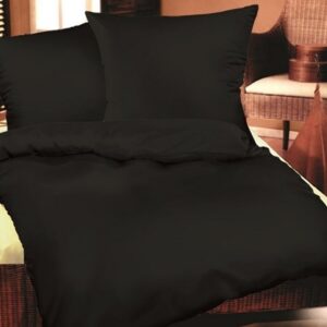 Pościel bawełniana 200x220 Czarna Jednobarwna