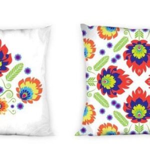 Poszewka dziecięca 40x40 3D Łowicka biała Faro